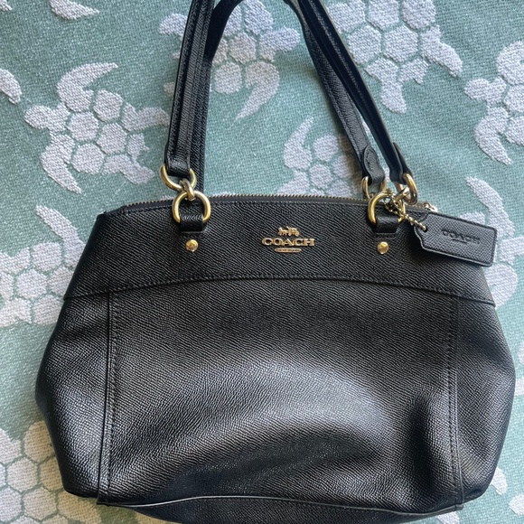 Coach Leather Black Mini Purse - Picture 1 of 13